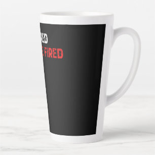Gepensioneerd kan niet worden opgelost latte mok