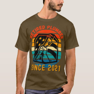 Gepensioneerd loodgieter 2021 Retirement Gift voor T-shirt