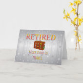 Gepensioneerd, meer tijd om te reizen kaart (Gele Bloem)