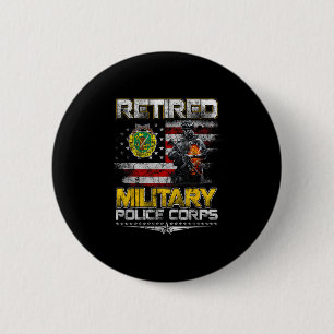 Gepensioneerd Militair Luizen Veteranen Dag Patrio Ronde Button 5,7 Cm