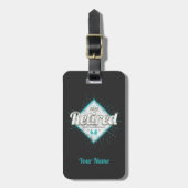 Gepensioneerd Niet mijn probleem meer  Bagagelabel (Voorkant verticaal)