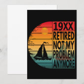 Gepensioneerd Niet mijn probleem meer Kaart (Voorkant / Achterkant)