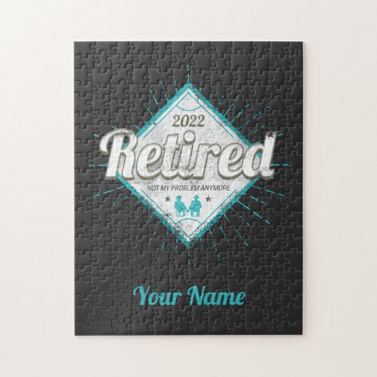 Gepensioneerd Niet mijn probleem meer Legpuzzel (Verticaal)