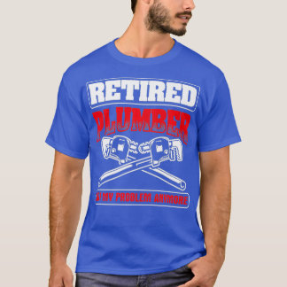 Gepensioneerd Niet mijn probleem Pipefitting Plumb T-shirt