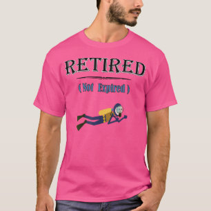 Gepensioneerd Niet Verlopen Scuba Diving T-shirt