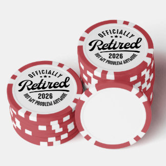 Gepensioneerd Officieel Met Pensioen 2026 Grappig Poker Chips