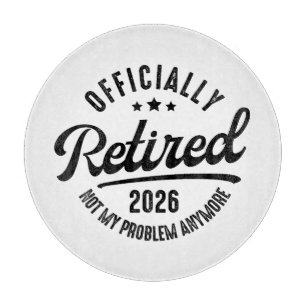 Gepensioneerd Officieel Met Pensioen 2026 Grappig Snijplank