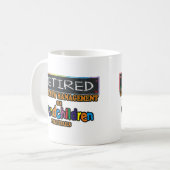 Gepensioneerd onder nieuw beheer koffiemok (Voorkant links)