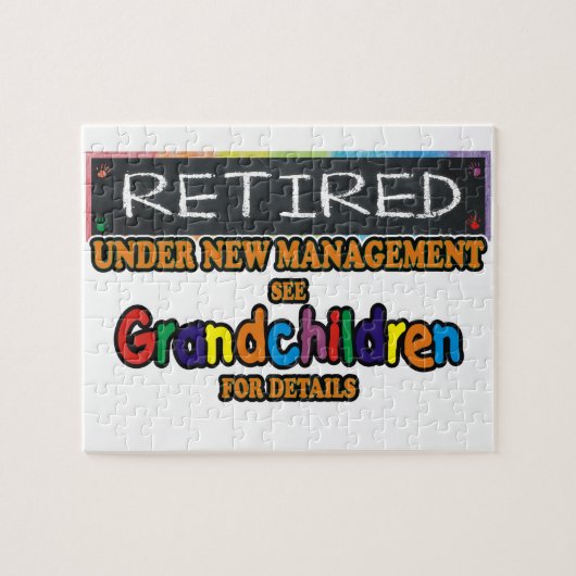 Gepensioneerd onder nieuw beheer legpuzzel (Horizontaal)