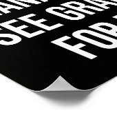 Gepensioneerd onder nieuw beheer poster (Hoek)