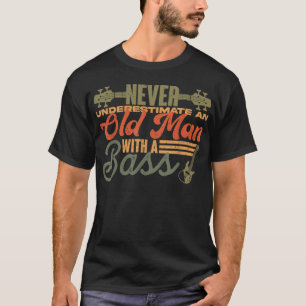 Gepensioneerd Ooit Onderschat Een Oude Man Met Een T-shirt