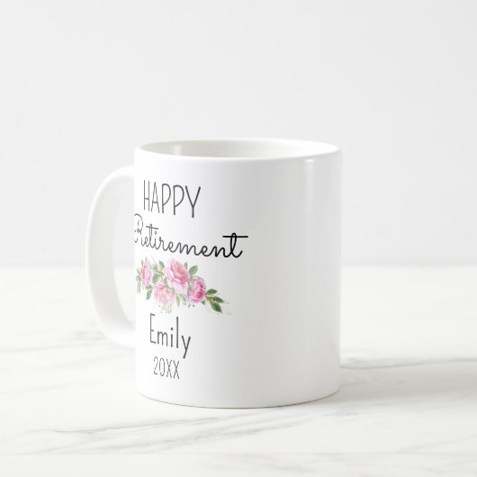Gepensioneerd Pensioenfeestgeschenken voor vrouwen Koffiemok (Voorkant links)