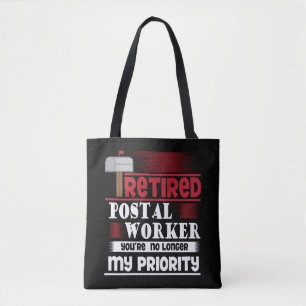 Gepensioneerd Postpersoneel Funny Deliverer Retire Draagtas