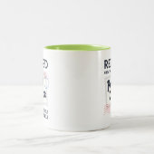 Gepensioneerd postpersoneel in ruste Brivelty Tweekleurige Koffiemok (Center)