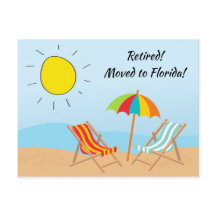 Gepensioneerd Verhuisd naar Florida Beach Scene Ni