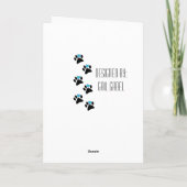 Gepensioneerd veterinair Wenskaart Kaart (Achterkant)