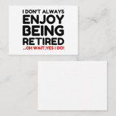 Gepensioneerd Visitekaartje (Voorkant / Achterkant)