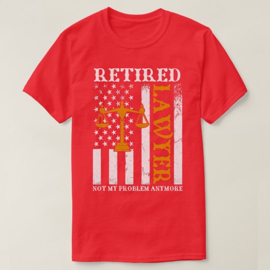 Gepensioneerde advocaat niet mijn probleem meer gr t-shirt (Design voorkant)