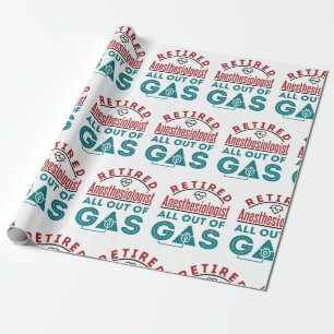 Gepensioneerde anesthesioloog helemaal uit het gas cadeaupapier
