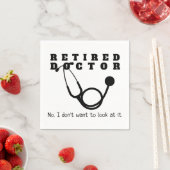 Gepensioneerde arts Stethoscoop Sassy Grappig Pens Servet (Insitu)