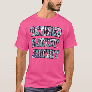 Gepensioneerde Blackout Kunstenaar Paisley Herstel T-shirt