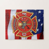 Gepensioneerde brandweerman legpuzzel (Horizontaal)