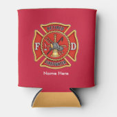 Gepensioneerde brandweerman Maltese Koelbox Blikjeskoeler (Voorkant)