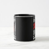 Gepensioneerde brandweerman Thin Red Line Funny Mok (Midden)