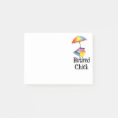 Gepensioneerde Chick, Fun bij het strand Post-it® Notes (Voorkant)