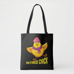 Gepensioneerde Chick Funny Cool Gift voor pensione Draagtas