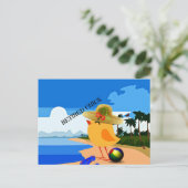 Gepensioneerde Chick - Humor Briefkaart (Staand voorkant)