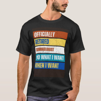 Gepensioneerde criminoloog met pensioen t-shirt