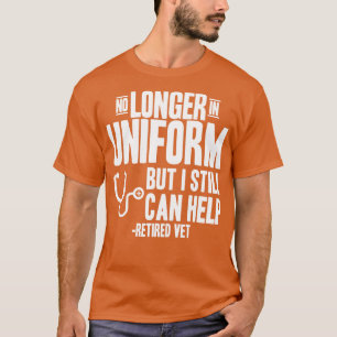 Gepensioneerde dierenarts niet langer in uniform, t-shirt