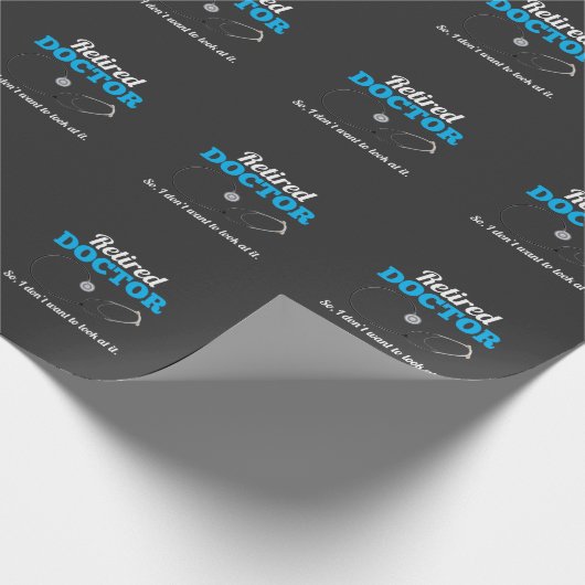 Gepensioneerde dokter Husband Stethoscoop pap Cadeaupapier (Hoek)