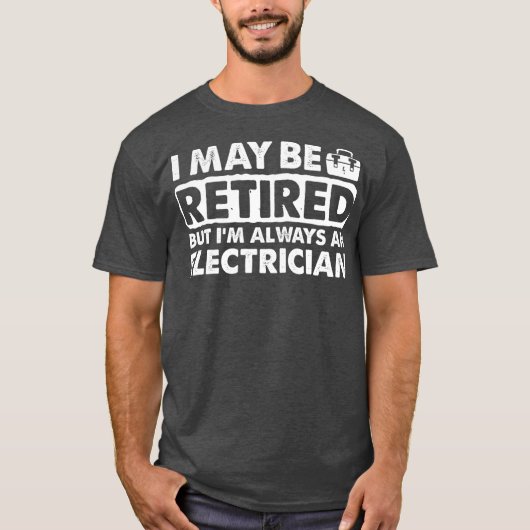Gepensioneerde elektricien Apparel - Top Funny Des (Voorkant)