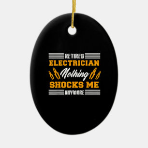 Gepensioneerde elektricien, niets dat me nog meer keramisch ornament
