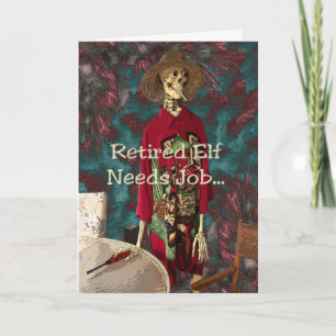gepensioneerde elf feestdagen kaart