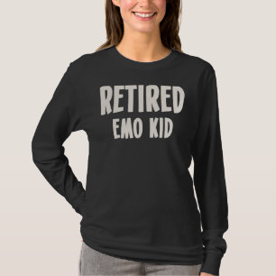 Gepensioneerde emo Kind Emotionele Rock Sad Music T-shirt