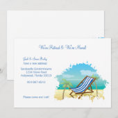 Gepensioneerde en verhuisde aankondiging (Voorkant / Achterkant)