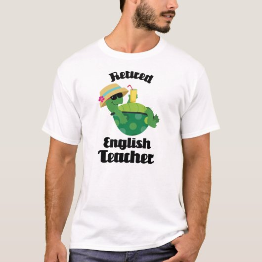 Gepensioneerde Engelse leraar Gift T-shirt (Voorkant)