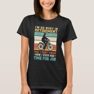 Gepensioneerde Fietscourrier Wielrenner  Wielrenne T-shirt