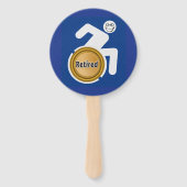 Gepensioneerde gehandicapte handwaaier (Achterkant)