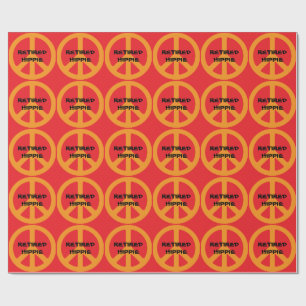 Gepensioneerde Hippie Cadeaupapier