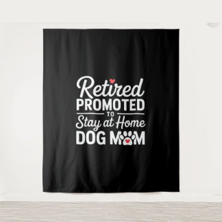 Gepensioneerde hond moeder pensioen hond eigenaar wandkleed
