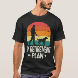 Gepensioneerde hond pensioenregeling 2026 Grappige T-shirt