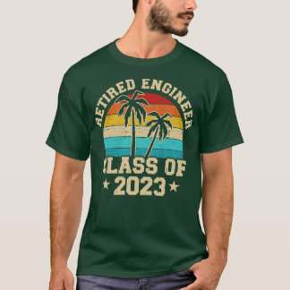  Gepensioneerde ingenieur klas van 2023 wijnstokpe T-shirt