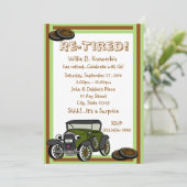 gepensioneerde kaart (Staand voorkant)