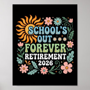 Gepensioneerde leraar 2026 Scholen Uit Voorgoed Le Poster