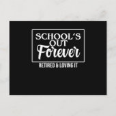 Gepensioneerde leraar-leraar-leraar-docent-docent- uitnodiging briefkaart (Voorkant)