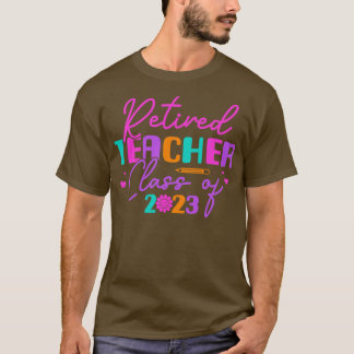 Gepensioneerde lerarenklasse van 2023 pensionering t-shirt